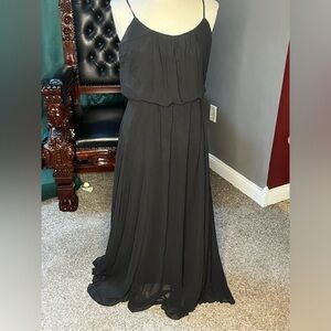 Black chiffon Grecian vibes dress